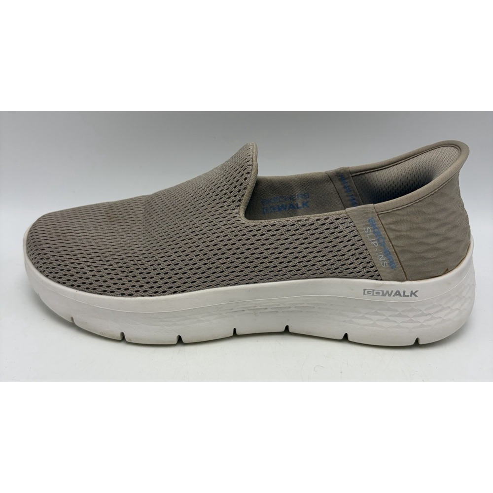 Skechers Hands Free Slip Ins Women 7.5 Beige Go Walk Flex Relish 124963